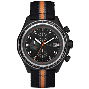 Watch strap Fossil CH2732 Nylon/perlon Black 22mm